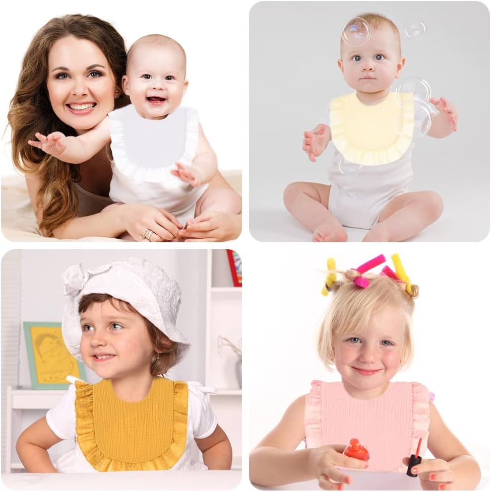 JIAHANG Baby Muslin Bandana Drool Bibs for Boys Girls Adjustable Baby Bibs Set - Image 5